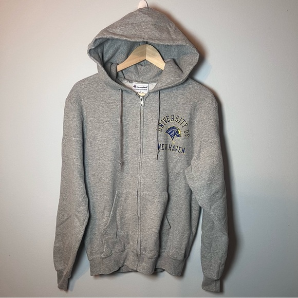 University of New Haven Chargers Full Zip Hoodie Sweat Jacket Men’s S Champion - Picture 1 of 6